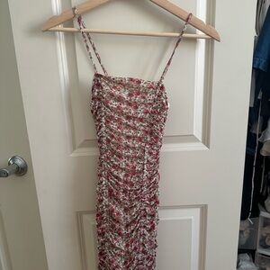Urban Outfitters Red and White Floral Mini Dress